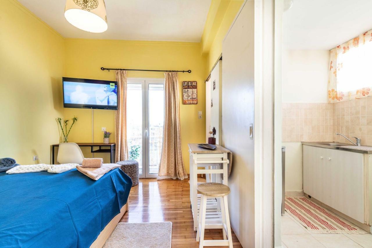 Central 6Th Floor Studio Near Metro & View&200Mbps Athens Exterior photo